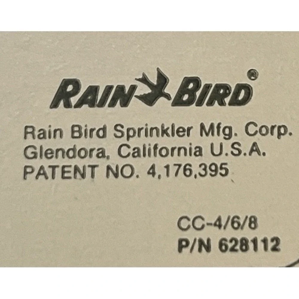 Vintage Rain Bird CRC-4 Computer Sprinkler Timer Green Box Manual Tested 4-Zones